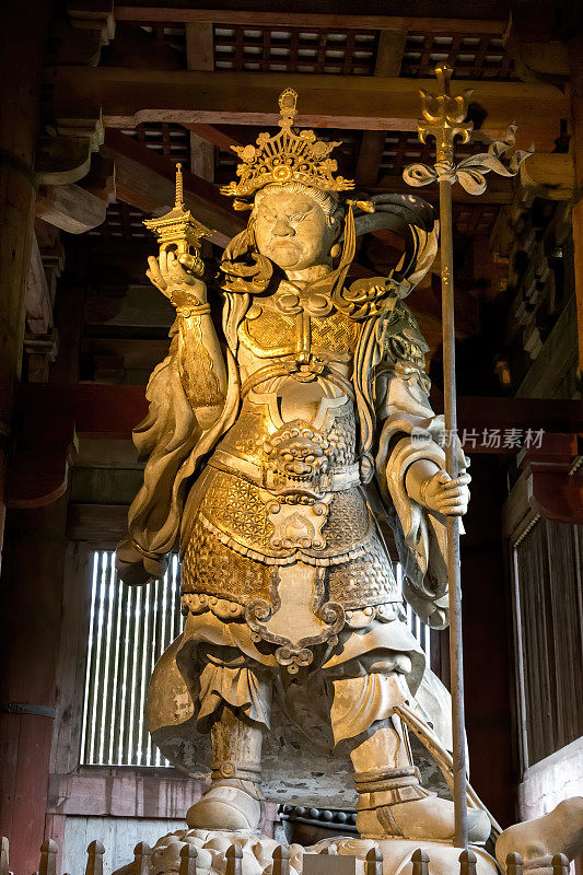 Tamonten Bishamonten，北境守护者，四个方向守护者之一。日本奈良的tojadi寺